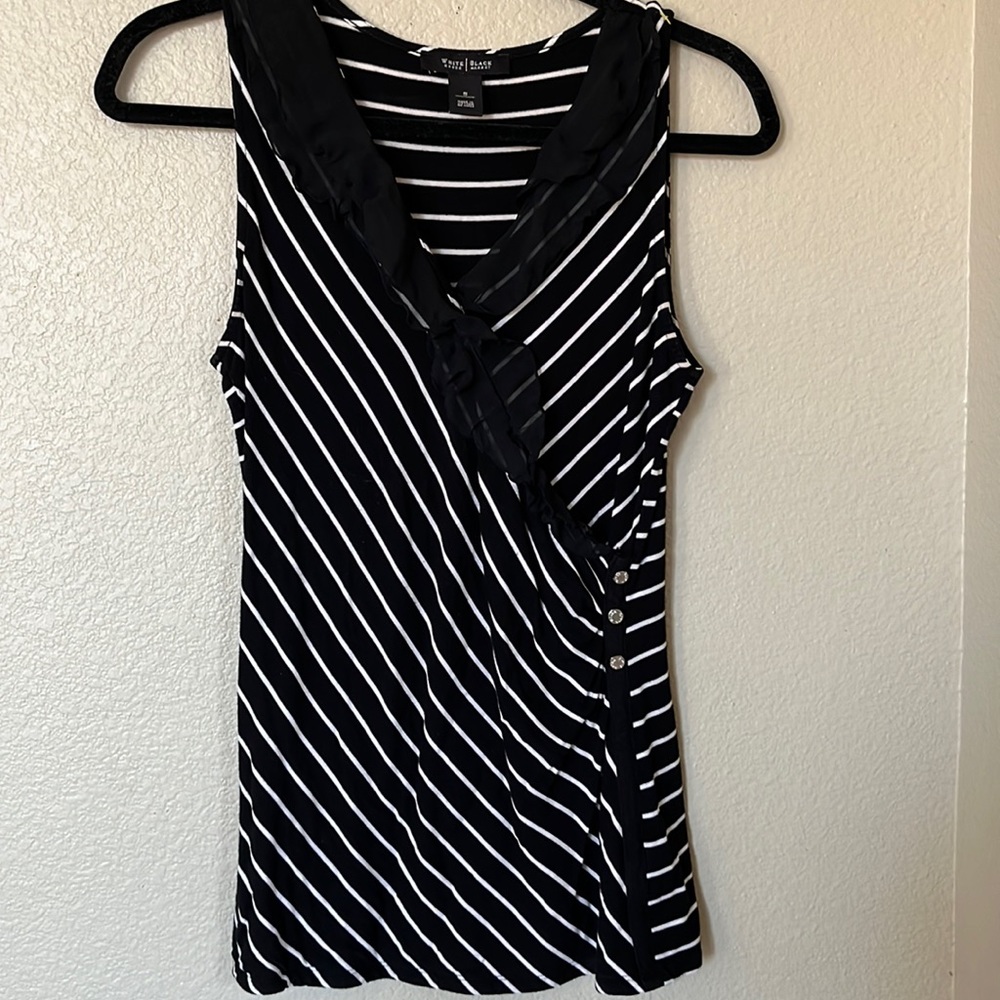 White|Black House Market Black and White Stripe top